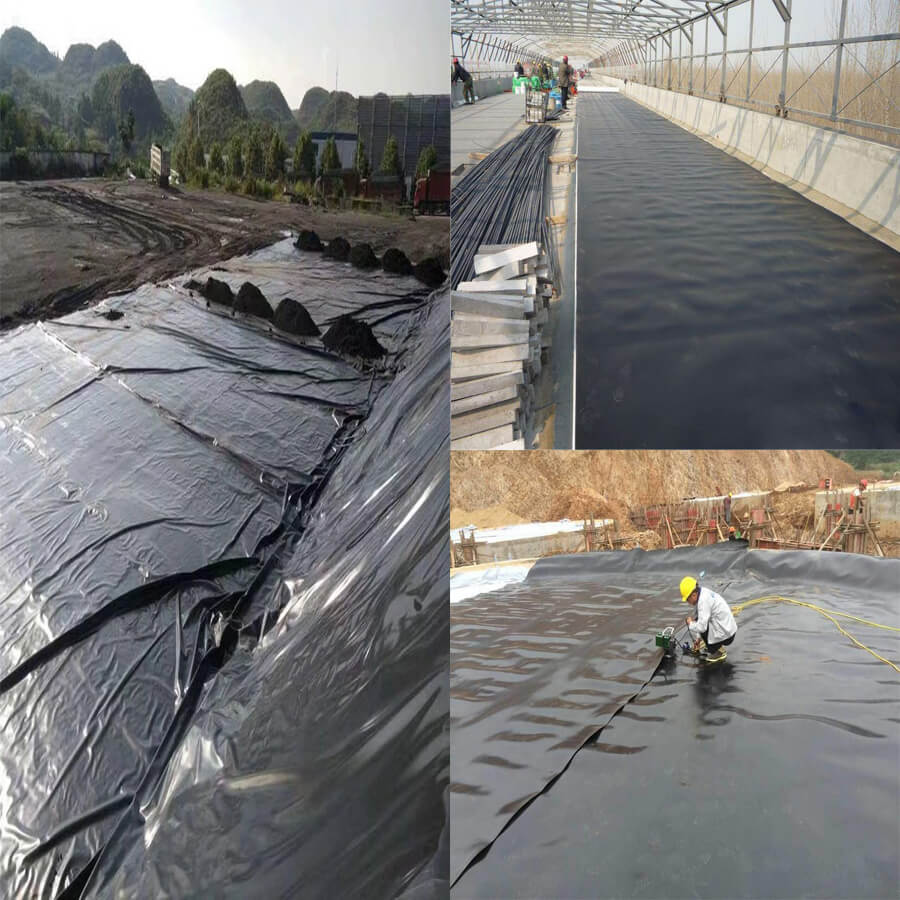 application of HDPE geomembrane