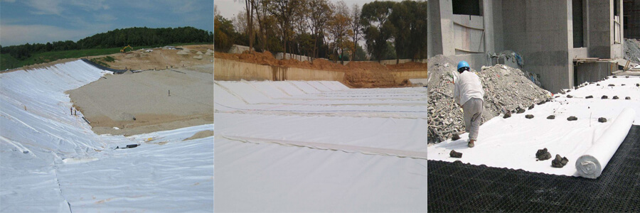 application of filament nonwoven geotextile