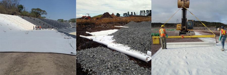 application of polyester nonwoven geotextile