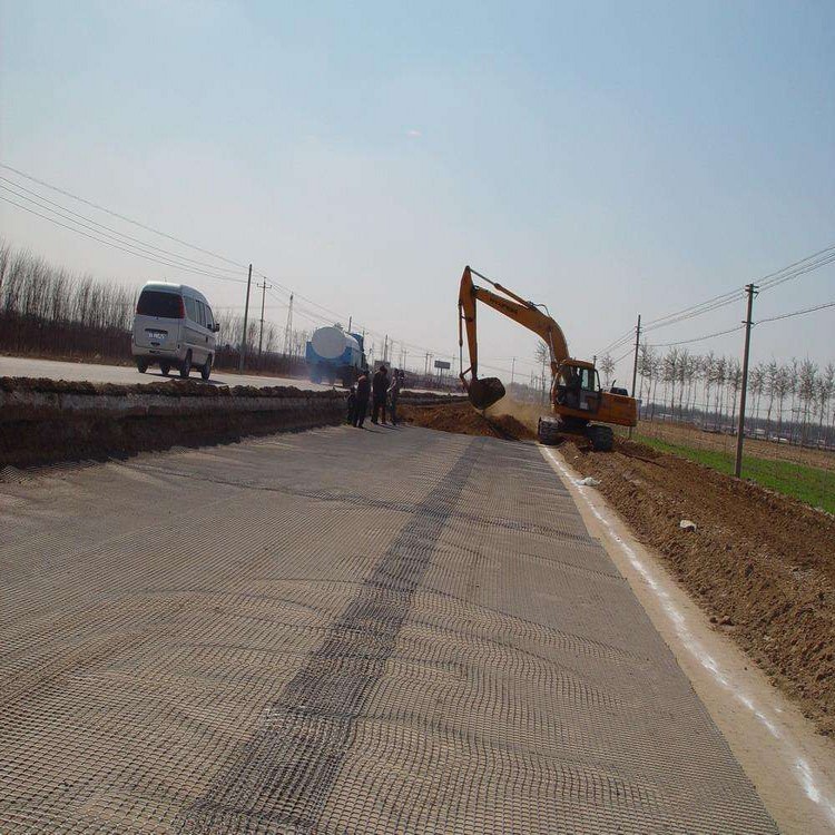 application of uniaxial plastic geogrid