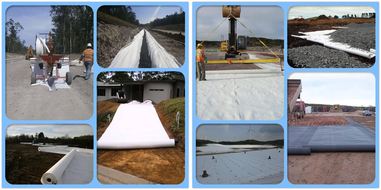 Application Range of Chinese PP Nonwoven Geotextile