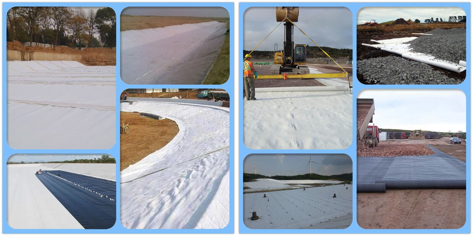 Earthwork Products Shandong Nonwoven Geotextile 300g/m2